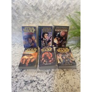 Lot Of Star Wars 6‎  Soft Cover 1990S Bantam Books Luke Skywalker